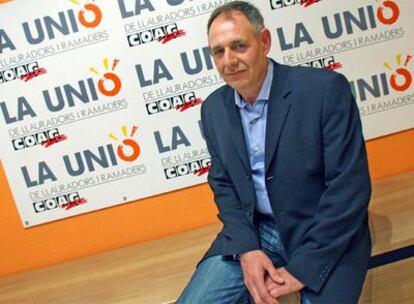 Josep Botella, secretario general de la Unió de Llauradors i Ramaders.