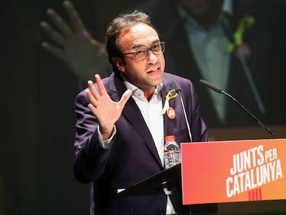 Former Catalan minister and Junts per Catalunya candidate Josep Rull on Tuesday.
