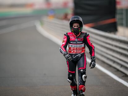 Ana Carrasco durante el Gran Premio de Qatar el pasado 5 de marzo.