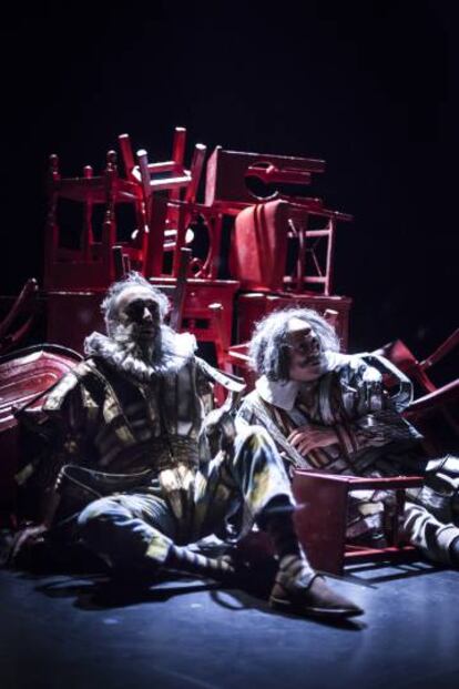 Imagen de la obra 'Cervantes versos Shakespeare', del compañía mexicana Babel, representada en la pasada edición del Festival de Almagro