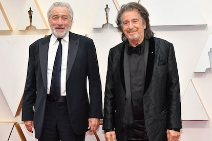 Robert De Niro y Al Pacino, nominado a mejor actor secundario por El irlandés.