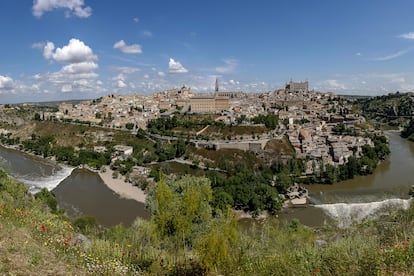El río Tajo, a su paso por Toledo este miércoles.