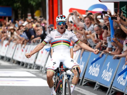 Remco Evenepoel, victorioso el sábado 29 de julio de la Clásica de San Sebastián.