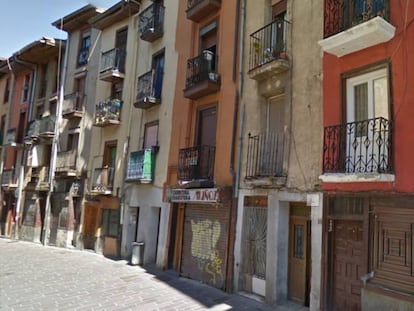 Imagen de la calle Santo Domingo de Vitoria tomada de Google Maps.