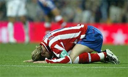 Torres se lamenta tras un lance del partido.