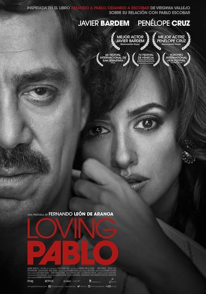 Cartel oficial de &#039;Loving Pablo&#039;.