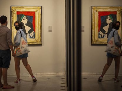 Visitants al Museu Picasso.
