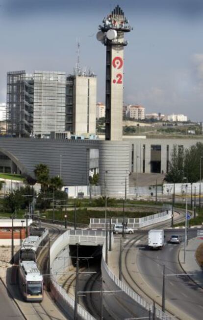 Vista del centro de producciones de RTVV en Burjassot.