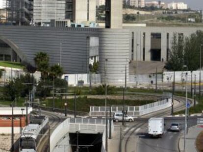 Vista del centro de producciones de RTVV en Burjassot.