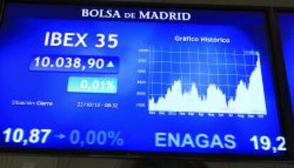 El Ibex 35 lleg&oacute; a superar la cota de los 10.000 puntos en octubre.