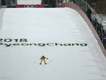 Imagem do primeiro dia de competições em Pyeongchang.