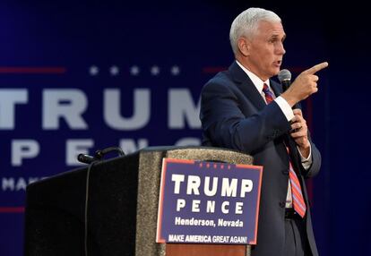 Mike Pence, gobernador de Indiana y candidato a la vicepresidencia de EE UU con Donald Trump.