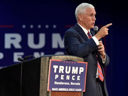 Mike Pence, gobernador de Indiana y candidato a la vicepresidencia de EE UU con Donald Trump.