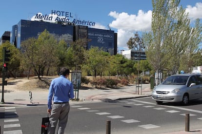 El hotel Meliá de Avenida América, Madrid. 