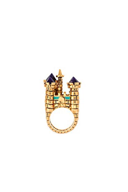 Anillo con forma de castillo, de Disney Couture (77,79 euros).