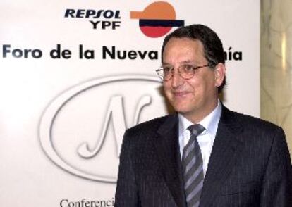 Pedro Ferreras, ayer, entes de intervenir en una conferencia en Madrid.