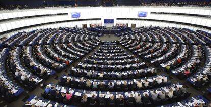 Pleno del Parlamento Europeo de Estrasburgo (Francia)