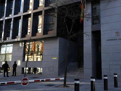 Audiencia Nacional en la calle Genova de Madrid.