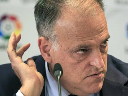 El presidente de LaLiga, Javier Tebas.