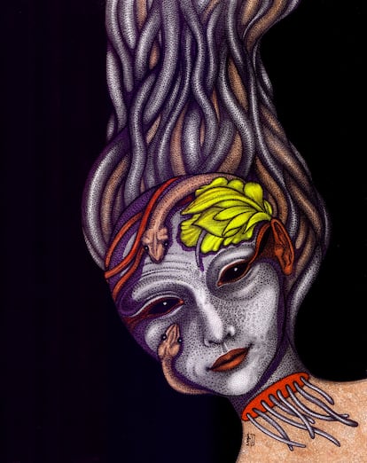 'Medusa', de la artista interdisciplinar e ilustradora Negin Ehtesabian