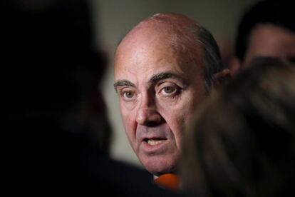 El ministro de Economía, Industria y Competitividad, Luis de Guindos