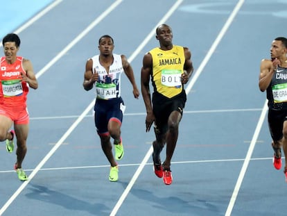 Bolt en la semifinal.