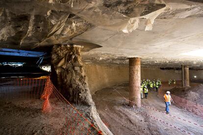 Muro de 117 metros de longitud de la contraescarpa del siglo XVII que defendía la ciudad del enemigo.