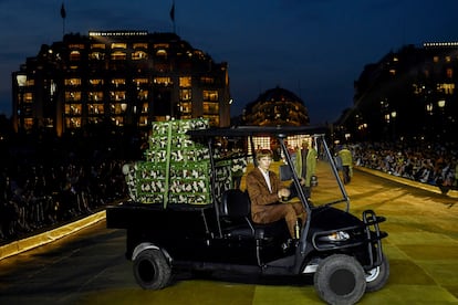 The Vuitton trunk, reinterpreted by Pharrell Williams, the new creative director of the firm’s menswear line. 