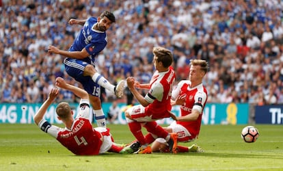 Diego Costa, con el Chelsea, en mayo.