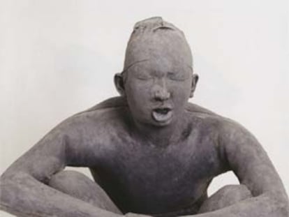 Una de las esculturas hinchables de la exposición de César Martínez.