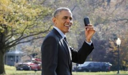 Barack Obama Blackberry