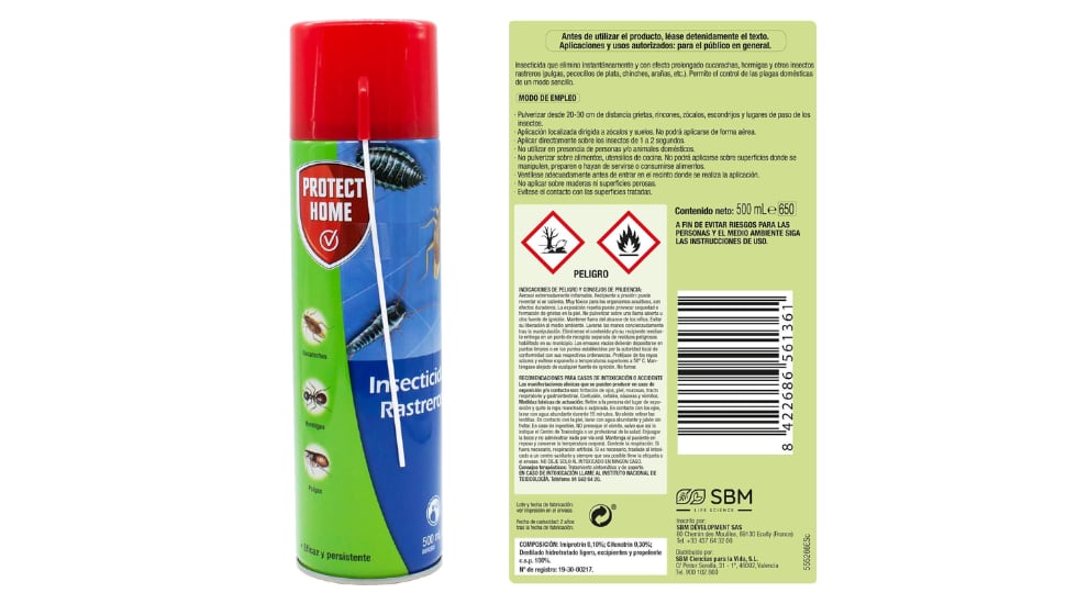 Espray con aplicador.