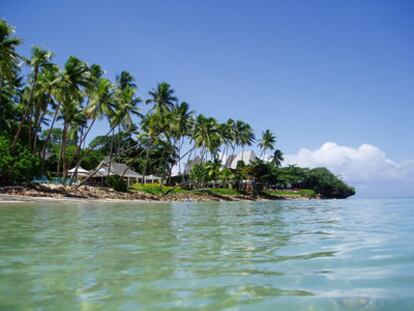 Pequeña isla de coral en Fiji ideal para descansar y relajarse