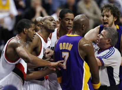 Gasol, durante el encuentro