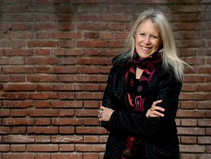 La escritora estadounidense Leslie Morgan Steiner en Madrid, a principios de febrero.