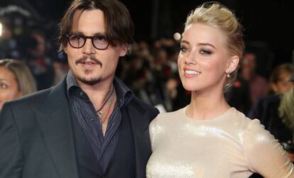 Johnny Depp y Amber Heard, en Londres en 2011.