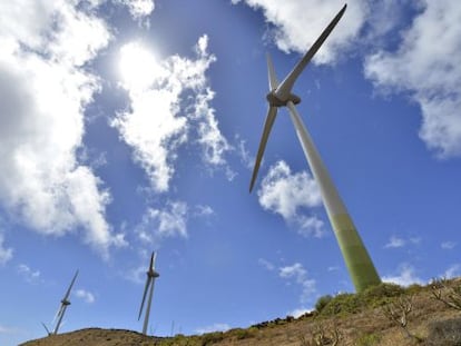 The newly inaugurated water and wind power plant in El Hierro.