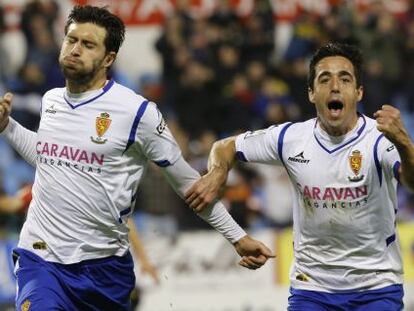 Borja celebra su gol al Girona.