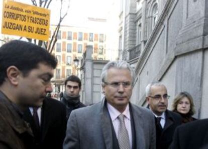 Garzón, a su llegada al Supremo la semana pasada.