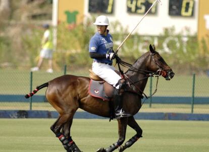 Luis Alfonso de Borbón, en un partido de polo en Sotogrande.