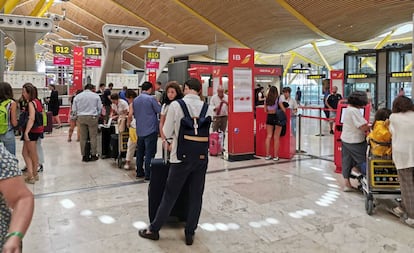 Mostradores de Iberia en el aeropuerto de Madrid-Barajas.