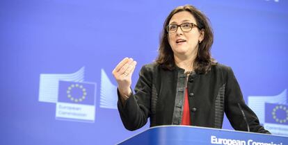 La comisaria europea de comercio de la UE, Cecilia Malmstrom.