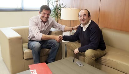 Miquel Iceta y Javier Fernández.