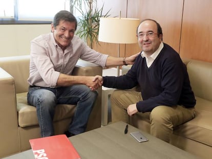 Miquel Iceta y Javier Fernández.