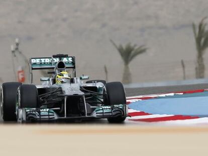 Nico Rosberg, durante la clasificaci&oacute;n 