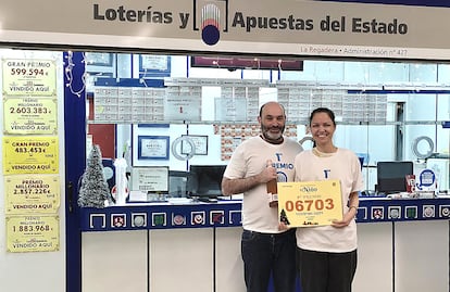 El primer premio del Niño sorprende en Plaza de Castilla: “Hemos abierto en cuanto nos han llamado”