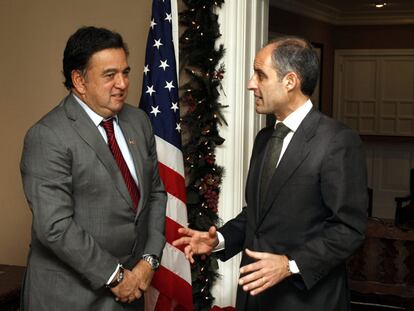 Bill Richardson con Francisco Camps en la reunión en diciembre.