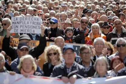 Capçalera de la manifestació de Barcelona.