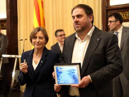 Carme Forcadell i Oriol Junqueras.