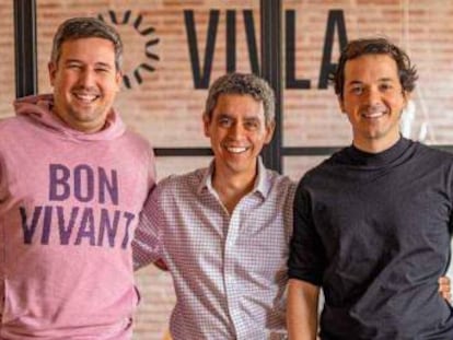Carlos Floria, Ivan Rodriguez y Carlos Gomez, socios fundadores de Vivla.